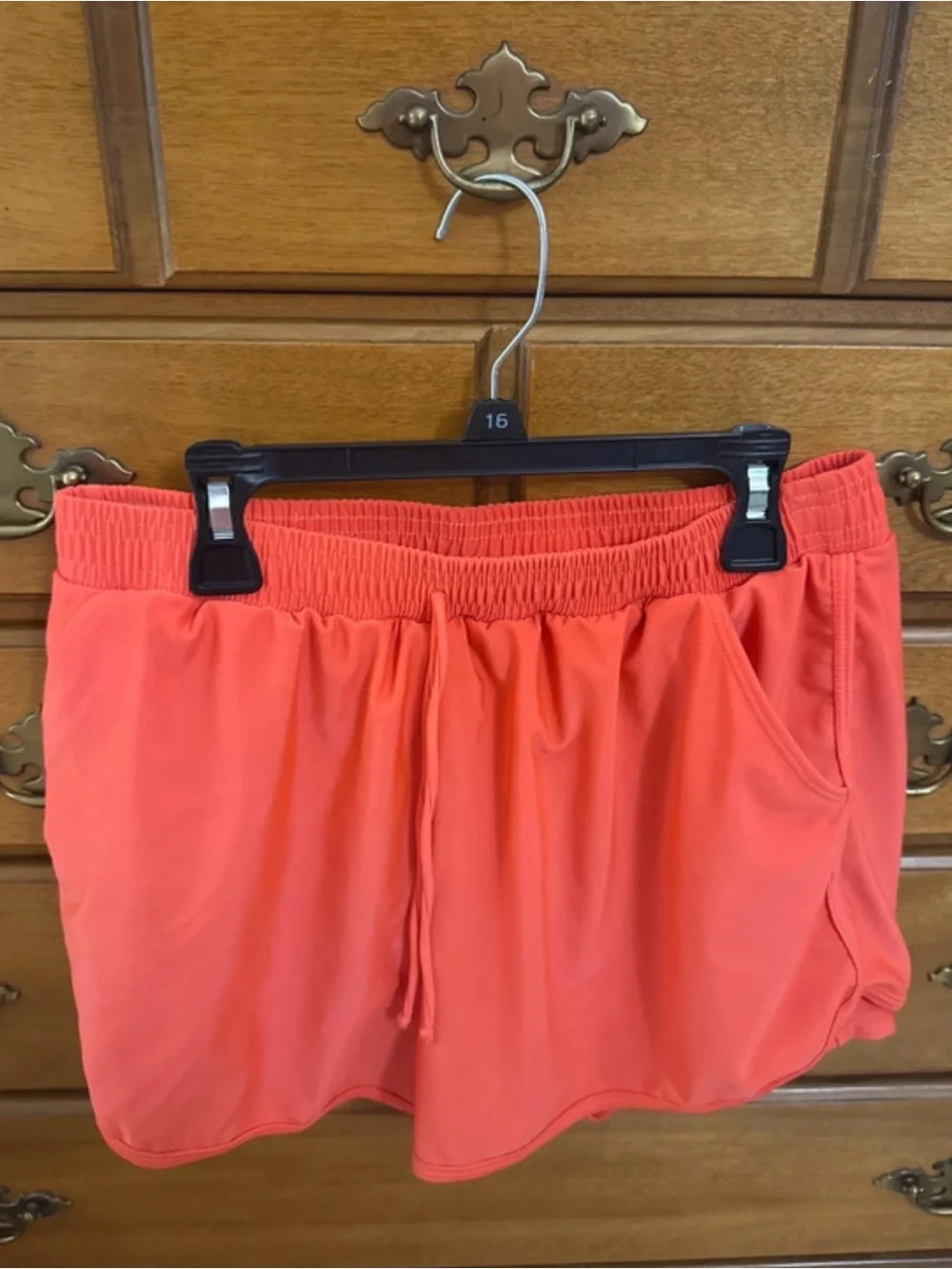 Girls' Coral Bathing Suit Set with Leopard Trim